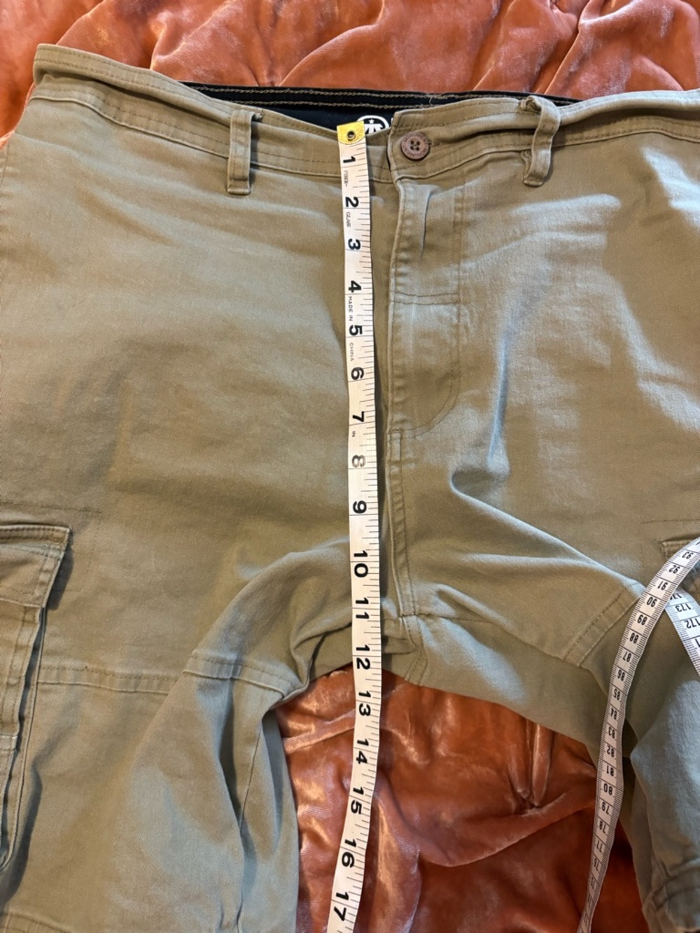 Monument Classic Olive Cargo Shorts for Men - Picture 7 of 7
